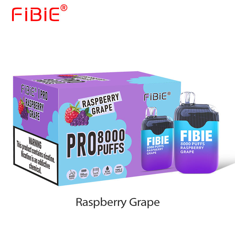 8000puff RASPBERRY GRAPE